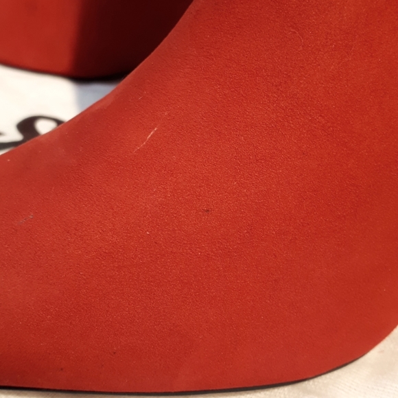NWT Schuts Red Suede Tuxedo Stripe Adrien Ankle Booties - Picture 17 of 17
